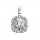 Серебряная подвеска с фианитами (ASP00355)