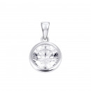 Серебряная подвеска с фианитом (1PE66470)