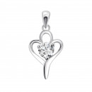 Серебряная подвеска с фианитом (2P18102)