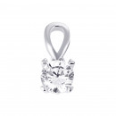 Серебряная подвеска с фианитом (2S12408-P)