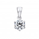 Серебряная подвеска с фианитом (3775р-CZ)