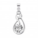 Серебряная подвеска с фианитом (PE37895-6)