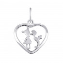 Серебряная подвеска Сердце (П2/1066)
