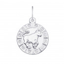 Серебряная подвеска «Телец» (с30503/тл)