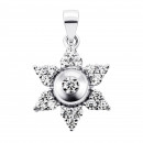 Серебряная подвеска Звезда с фианитами (1PE64716)