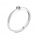 Серебряное кольцо с бриллиантом (1768/1р-BR)