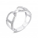 Серебряное кольцо с фианитами (1635/1р-CZ)