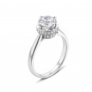 Серебряное кольцо с фианитами (1RI59058-R)