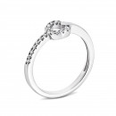 Серебряное кольцо с фианитами (81100б)