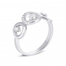 Серебряное кольцо с фианитами (КВ1396(зв)с)