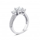 Серебряное кольцо с фианитами (PRS1451-R)