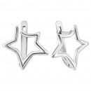 Серебряные серьги Звездочки (82640)
