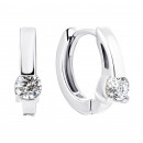 Серебряные серьги с фианитами (TE4003)