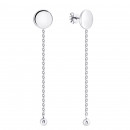 Серебряные серьги-подвески (СП475(2)с)