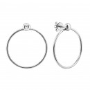 Серебряные серьги-кольца (СП341с)