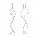 Серебряные серьги-протяжки (продевка) (82770)