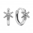 Серебряные серьги с фианитами (20576)