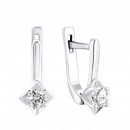 Серебряные серьги с фианитами (2249/1р-CZ)