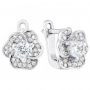 Серебряные серьги с фианитами (2264/1р-CZ)