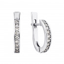 Серебряные серьги с фианитами (2268/1р-CZ)