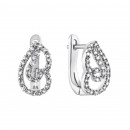Серебряные серьги с фианитами (AZ02033/103)