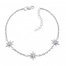 Серебряный браслет с фианитами (75160б)