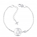 Серебряный браслет с фианитом (4177р-CZ)