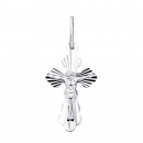 Серебряный крестик. Распятие Христа (3102-Ралм)