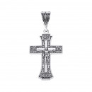 Серебряный крестик. Распятие Христа (3152.1 ч)