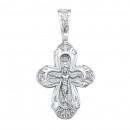 Серебряный крестик. Распятие Христа (с31410)