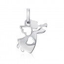 Серебряная подвеска «Ангел» без вставки. (31719/12/1)