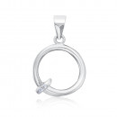 Серебряная подвеска с фианитами (2S14111-P/12/1)