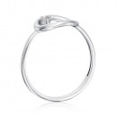Серебряное кольцо с фианитом (001080/12/1/46)