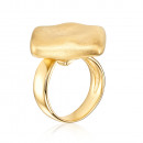 Серебряное позолоченное кольцо без вставки Артикул 5AG0047G-R/20