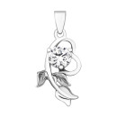 Серебряная подвеска с фианитом (SP00175)