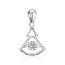 Серебряная подвеска с фианитами (SP00375-P/12/1)