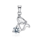 Серебряная подвеска Лисенок с фианитом (SP00880-P/12/1)