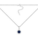 Серебряное колье с crystal (SP22362)