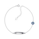 Серебряный браслет с эмалью  SZDB02223-B/12/1989