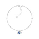 Серебряный браслет Глаз с эмалью SZDB02261-B/12/1989