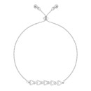 Серебряный браслет Сердца с фианитами (SZDB04792)