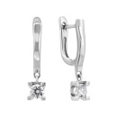 Серебряные серьги с фианитами (SZDE00271)
