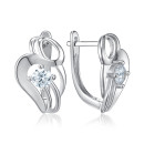 Серебряные серьги с фианитами SZDE04840-E/12/1