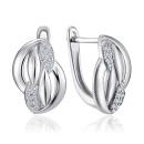 Серебряные серьги с фианитами SZDE04859-E/12/1
