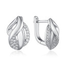 Серебряные серьги с фианитами SZDE04887-E/12/1