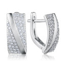 Серебряные серьги с фианитами SZDE05024-E/12/1