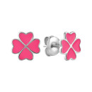 Серебряные пуссеты с эмалью (SZDE06875)