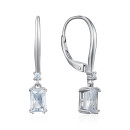 Серебряные серьги с фианитами SZDE08405-E/12/1
