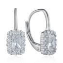 Серебряные серьги с фианитами SZDE08446-E/12/1