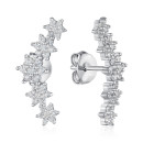 Серебряные пусеты с фианитами SZDE14400-E/12/1